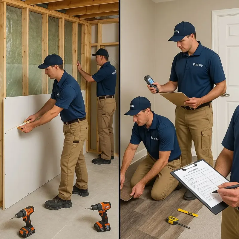 Repairs and Reconstruction process in New Albany, OH